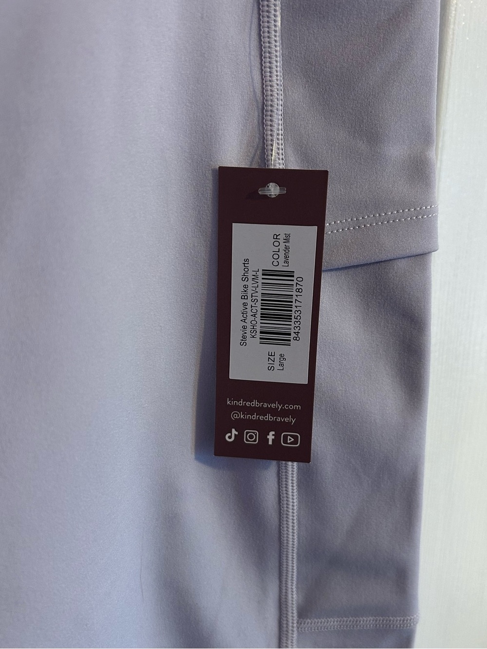 NWT Kindred Bravely Purple Active Shorts - Picture 2 of 7